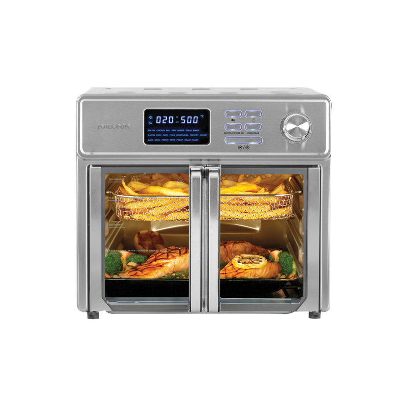 Kalorik MAXX 26 Quart Digital Air Fryer Oven with 5 Accessories and Quiet Mode
